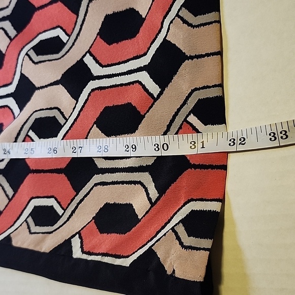 Trina Turk Geometric Print Silk Mini Dress Size 2 - Picture 7 of 9